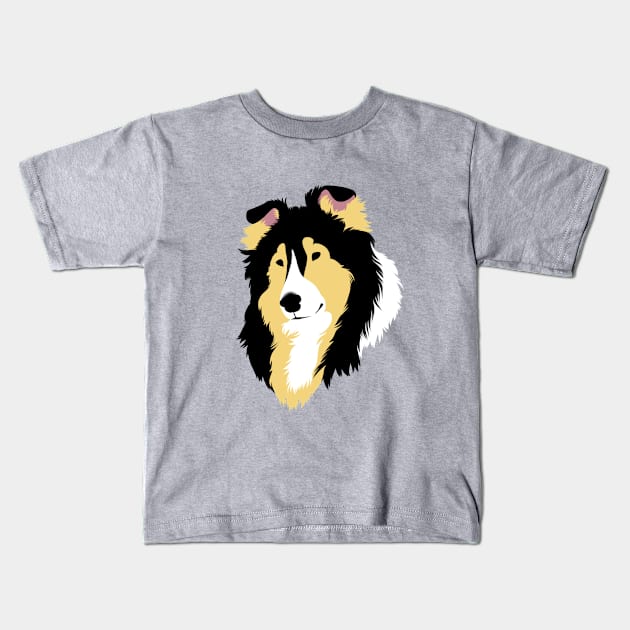 SimpliciTee - Shetland Sheepdog Kids T-Shirt by Larthan